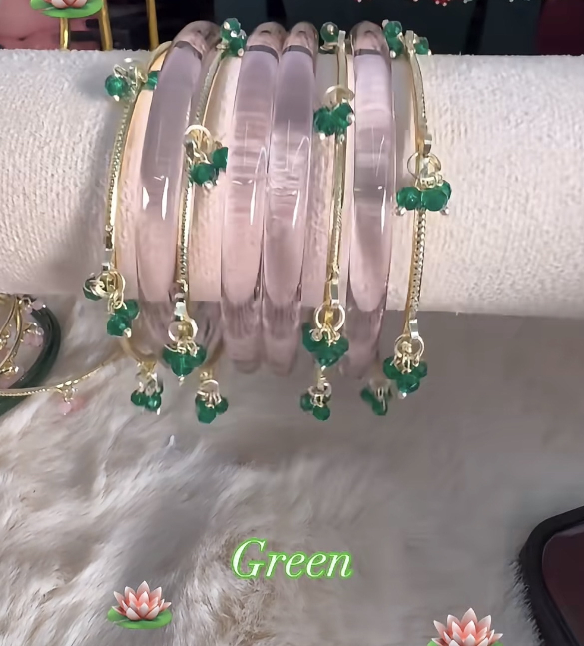 Colorful Green Kashmiri bangle